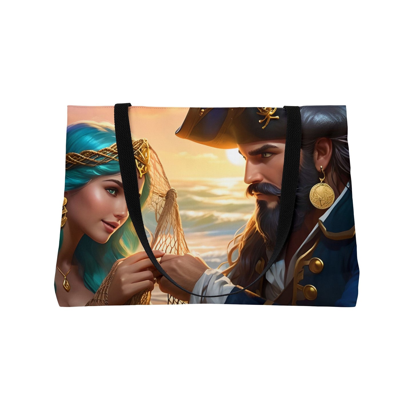 Blackbeard - Kindness of a Stranger, Fantasy Pirate Weekender Tote Bag, Beach Bag, Travel Tote, Bohemian Style Bag, Gift for Pirate Lovers, Vacation Essentials