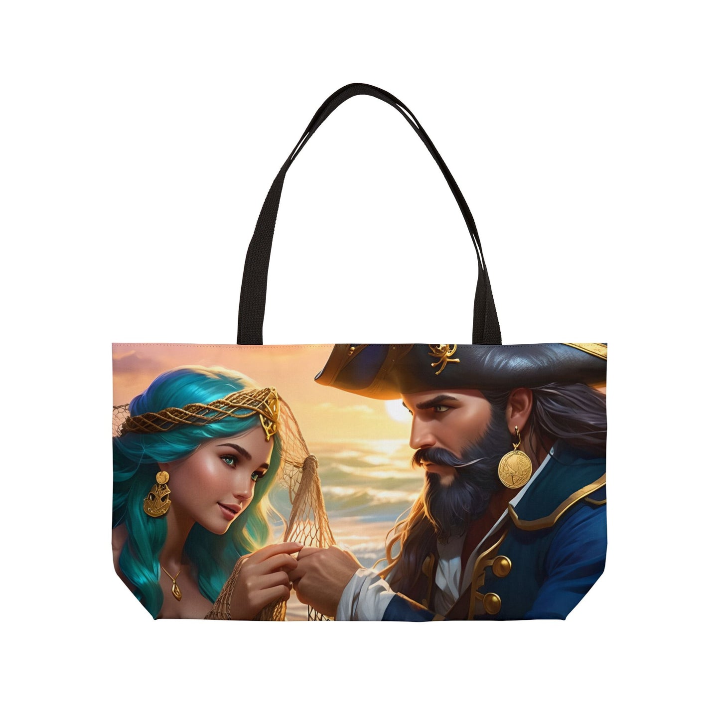 Blackbeard - Kindness of a Stranger, Fantasy Pirate Weekender Tote Bag, Beach Bag, Travel Tote, Bohemian Style Bag, Gift for Pirate Lovers, Vacation Essentials