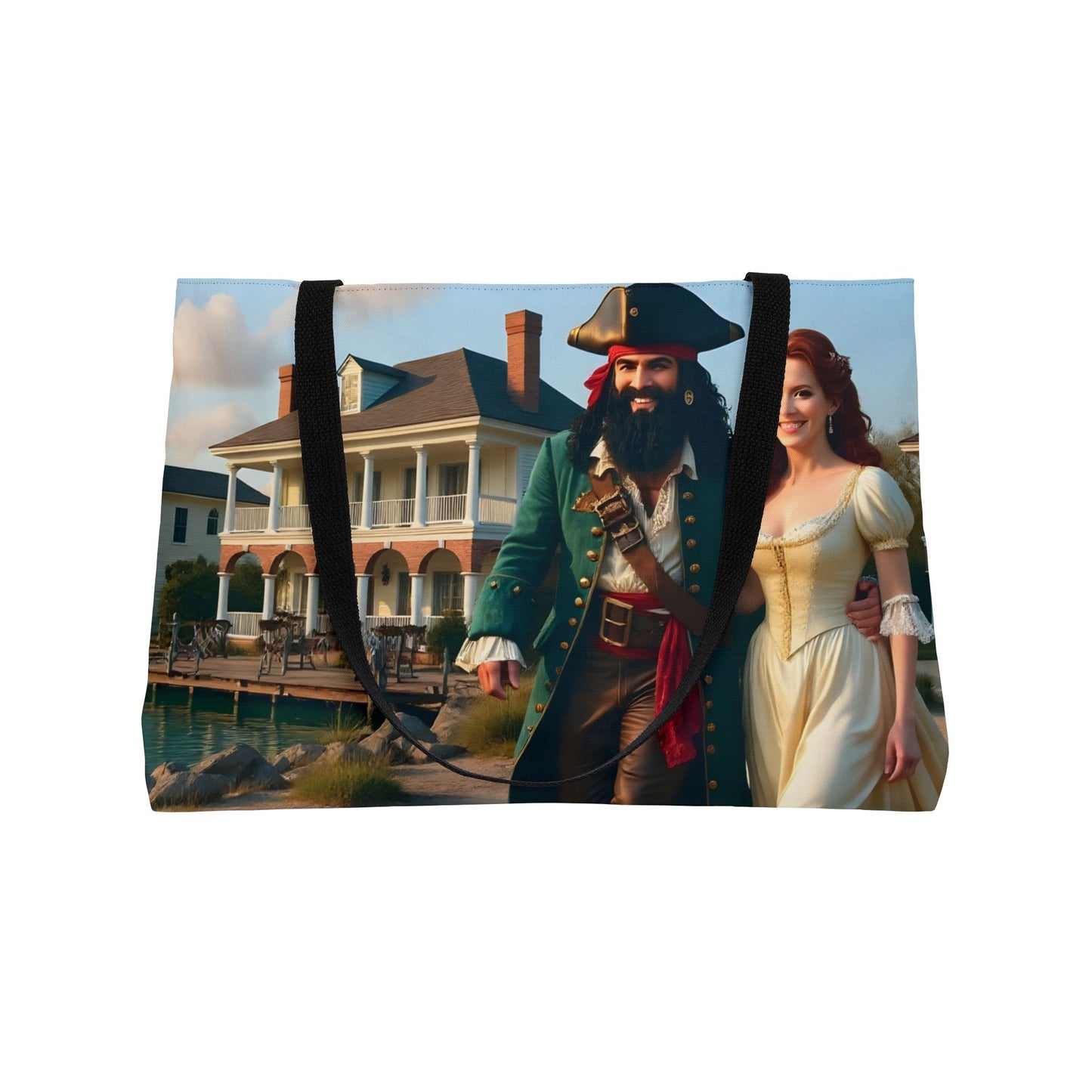 Blackbeard - Edenton Stroll, Fantasy Pirate Weekender Tote Bag, Beach Bag, Travel Tote, Bohemian Style Bag, Gift for Pirate Lovers, Vacation Essentials