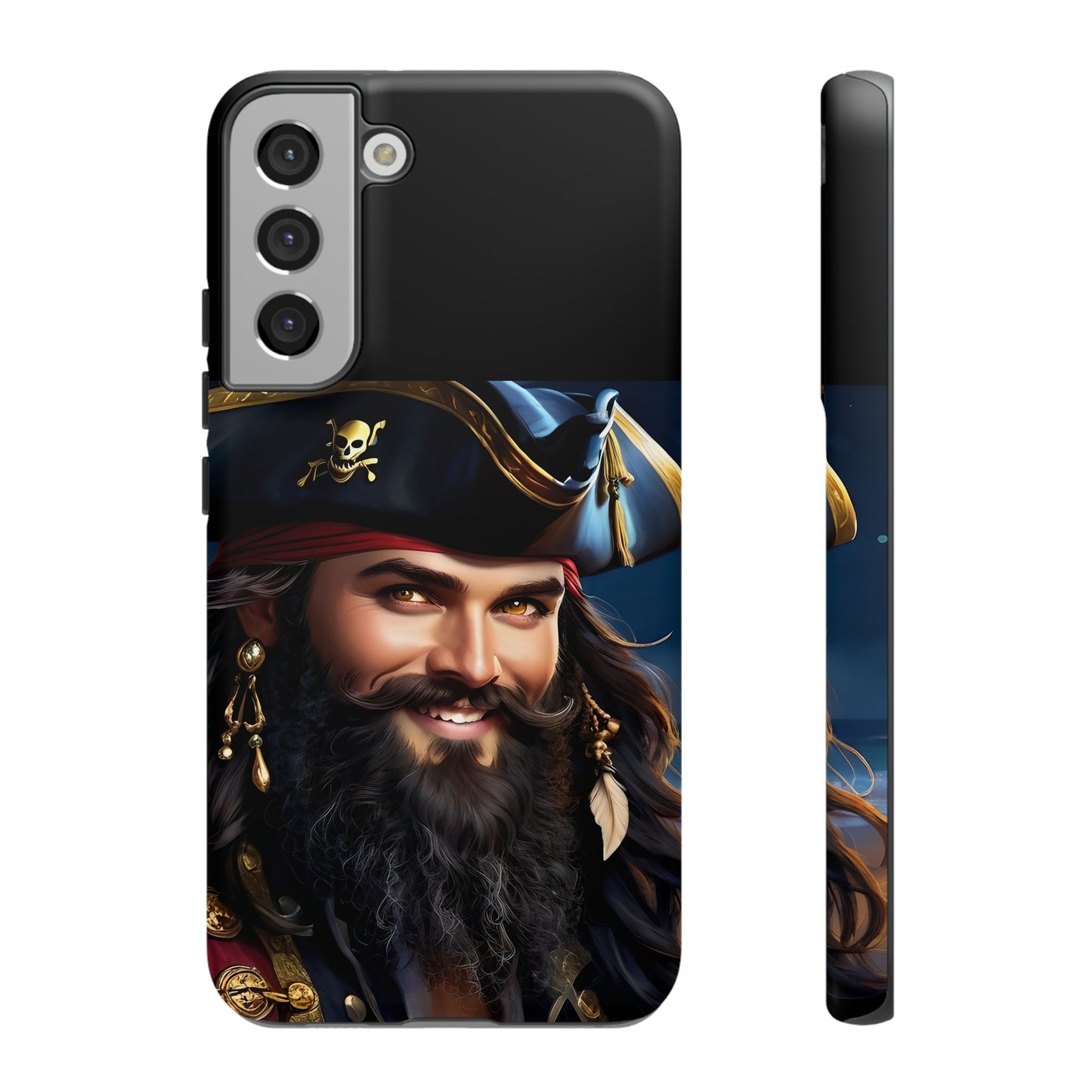 Blackbeard iPhone Smartphone Case, Savvy4You Pirate Phone Cover, Tough Phone Protector, Unique Gift for Pirates Fans, Adventure Lover's Accessory