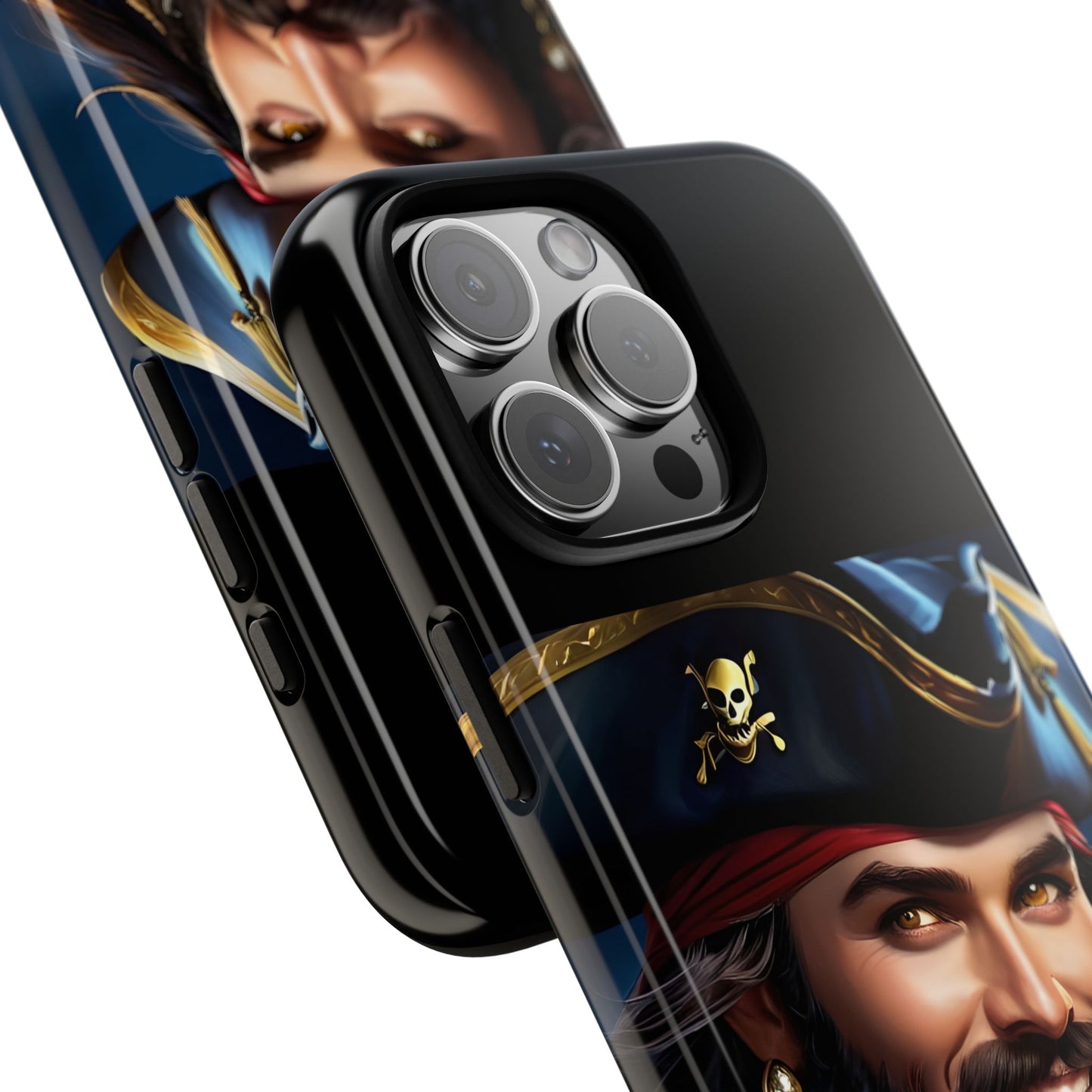 Blackbeard iPhone Smartphone Case, Savvy4You Pirate Phone Cover, Tough Phone Protector, Unique Gift for Pirates Fans, Adventure Lover's Accessory