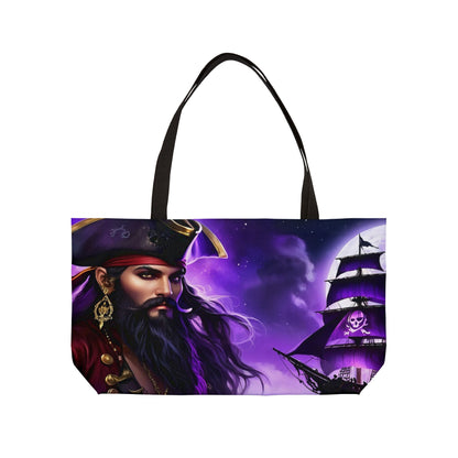 Ghost of Blackbeard Fantasy Pirate Weekender Tote Bag, Beach Bag, Travel Tote, Bohemian Style Bag, Gift for Pirate Lovers, Vacation Essentials