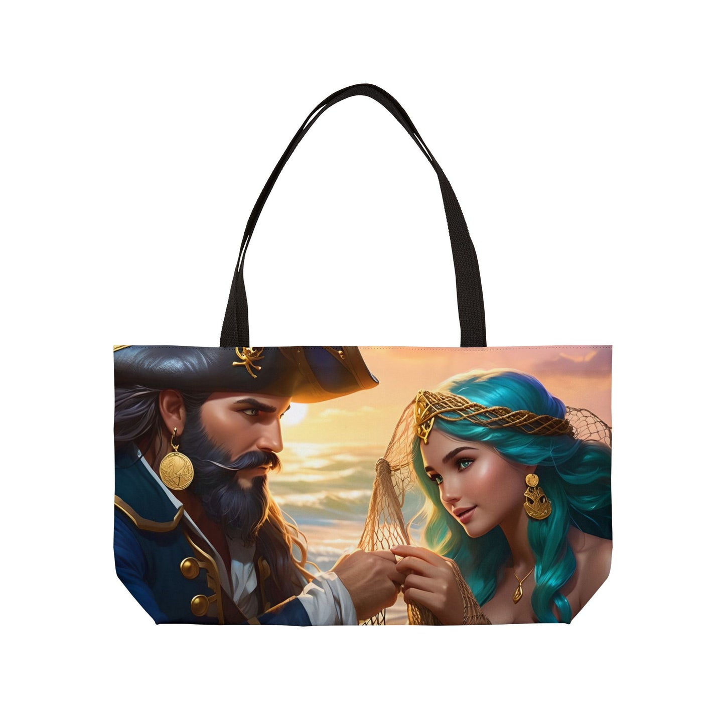 Blackbeard - Kindness of a Stranger, Fantasy Pirate Weekender Tote Bag, Beach Bag, Travel Tote, Bohemian Style Bag, Gift for Pirate Lovers, Vacation Essentials