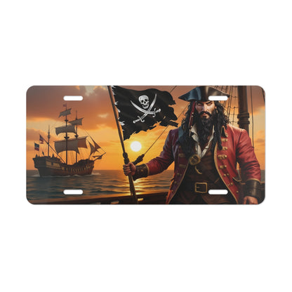 Blackbeard - Pirate Flag, Pirate Vanity Plate, Unique Car Decor, Personalized License Plate, Nautical Gift, Automotive Accessory