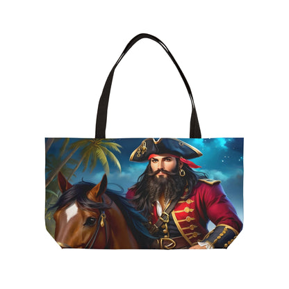 Blackbeard - Night Rider Fantasy Pirate Weekender Tote Bag, Beach Bag, Travel Tote, Bohemian Style Bag, Gift for Pirate Lovers, Vacation Essentials