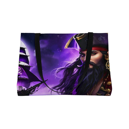 Ghost of Blackbeard Fantasy Pirate Weekender Tote Bag, Beach Bag, Travel Tote, Bohemian Style Bag, Gift for Pirate Lovers, Vacation Essentials