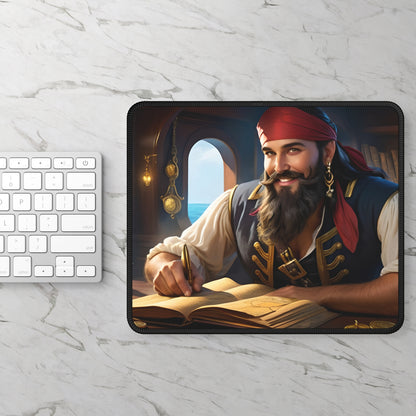 Blackbeard - Strategy Gamer Mousepad, Gamer Gift, Nautical Mousemat, Gaming Accessories, Fantasy Art