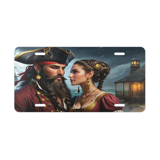 Blackbeard Resilience, Pirate Vanity Plate, Unique Car Decor, Personalized License Plate, Nautical Gift, Automotive Accessory