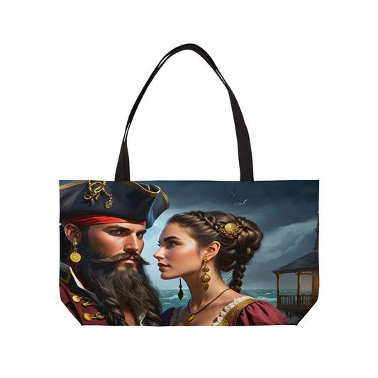 Blackbeard - Resilience of Ocracoke Fantasy Pirate Weekender Tote Bag, Beach Bag, Travel Tote, Bohemian Style Bag, Gift for Pirate Lovers, Vacation Essentials