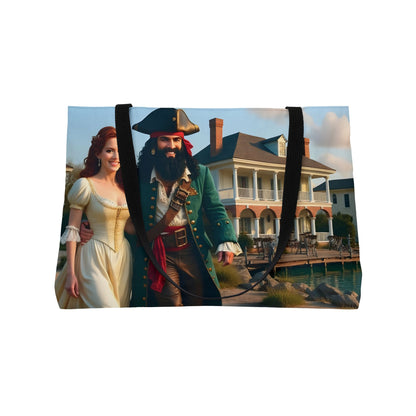 Blackbeard - Edenton Stroll, Fantasy Pirate Weekender Tote Bag, Beach Bag, Travel Tote, Bohemian Style Bag, Gift for Pirate Lovers, Vacation Essentials