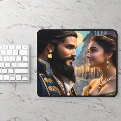 Blackbeard - Romance Gamer Mousepad, Gamer Gift, Nautical Mousemat, Gaming Accessories, Fantasy Art