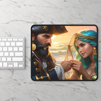Blackbeard - Kindness of a Stranger, Gaming Mouse Pad, Fantasy Decor, Gamer Gift, Nautical Mousemat, Gaming Accessories, Fantasy Art