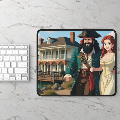 Blackbeard Edenton Couple Anime Pirate-Themed Gaming Mouse Pad | Perfect for Gamers, Gaming Gifts, Home Office Decor, Birthday Presents, and Desk Accessories