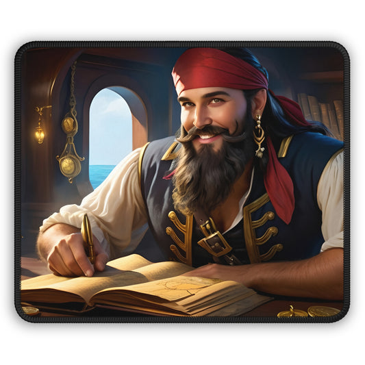 Blackbeard - Strategy Gamer Mousepad, Gamer Gift, Nautical Mousemat, Gaming Accessories, Fantasy Art