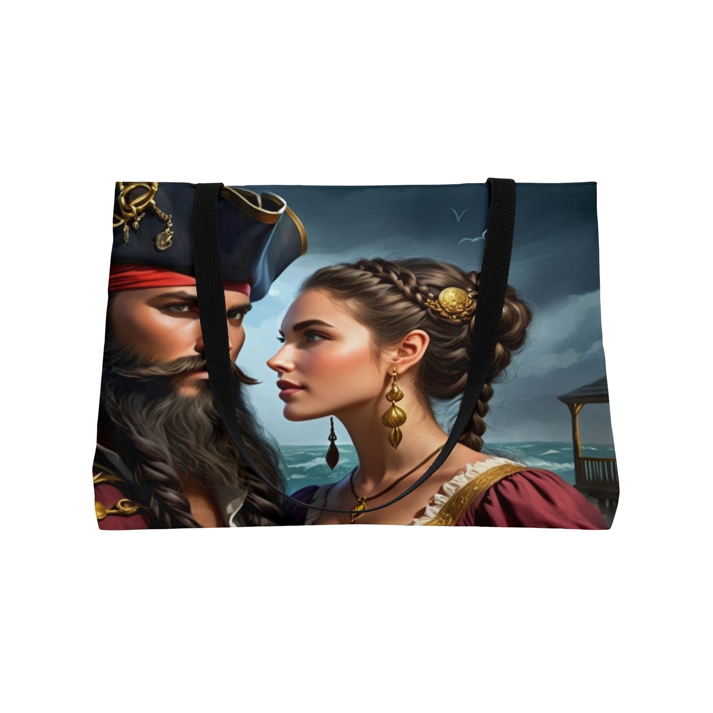 Blackbeard - Resilience of Ocracoke Fantasy Pirate Weekender Tote Bag, Beach Bag, Travel Tote, Bohemian Style Bag, Gift for Pirate Lovers, Vacation Essentials
