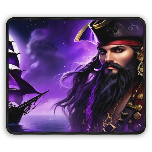 Ghost of Blackbeard Gamer Mousepad, Gamer Gift, Nautical Mousemat, Gaming Accessories, Fantasy Art