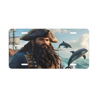 Blackbeard - Friends on Pamlico, Pirate Vanity Plate, Unique Car Decor, Personalized License Plate, Nautical Gift, Automotive Accessory