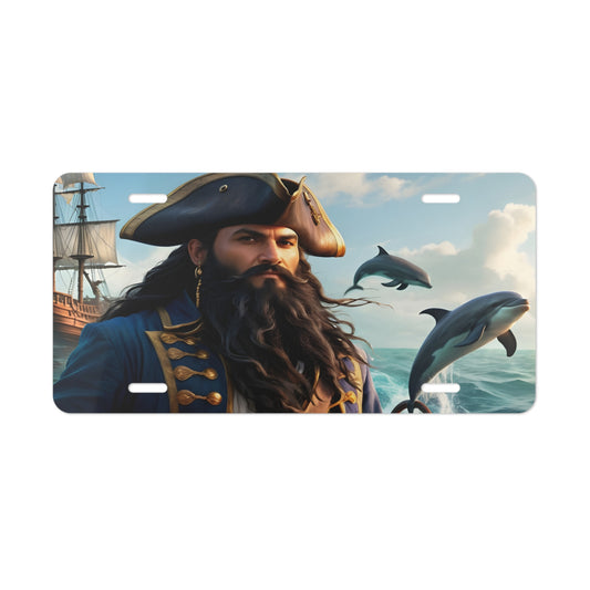 Blackbeard - Friends on Pamlico, Pirate Vanity Plate, Unique Car Decor, Personalized License Plate, Nautical Gift, Automotive Accessory