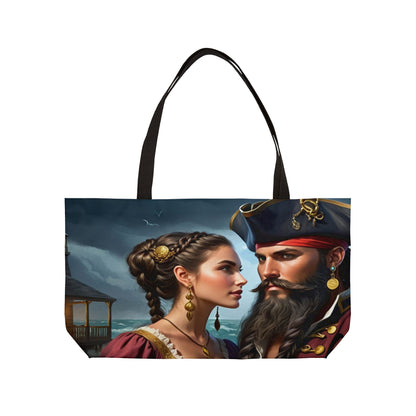 Blackbeard - Resilience of Ocracoke Fantasy Pirate Weekender Tote Bag, Beach Bag, Travel Tote, Bohemian Style Bag, Gift for Pirate Lovers, Vacation Essentials