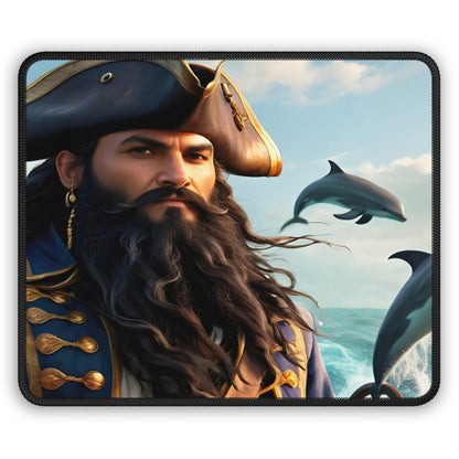 Blackbeard - Friend of Pamlico Gamer Mousepad, Gamer Gift, Nautical Mousemat, Gaming Accessories, Fantasy Art