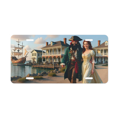 Blackbeard - Edenton, Pirate Vanity Plate, Unique Car Decor, Personalized License Plate, Nautical Gift, Automotive Accessory
