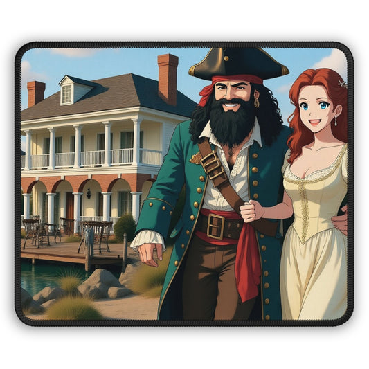 Blackbeard Edenton Couple Anime Pirate-Themed Gaming Mouse Pad | Perfect for Gamers, Gaming Gifts, Home Office Decor, Birthday Presents, and Desk Accessories
